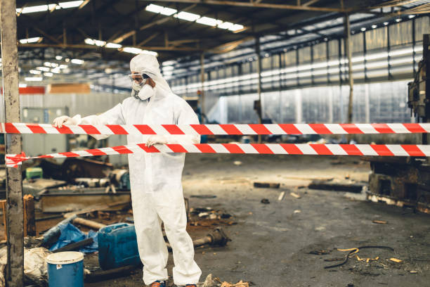 Professional Drug Lab Cleanup technician working in Washington Navy Yard, DC
